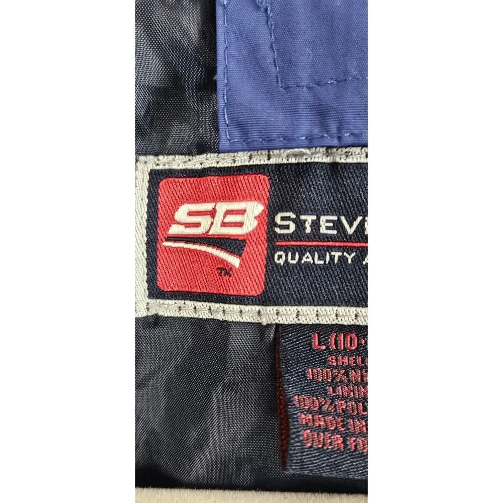 Steve & Barry boy Sz L(10/12) blue jacket lined  full zip‎ 100% Nylon